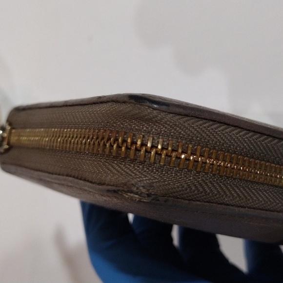 Furla Women’s Babylon Leather Zip Wallet – Brown Grey, Genuine, Includes Box - Picture 9 of 12